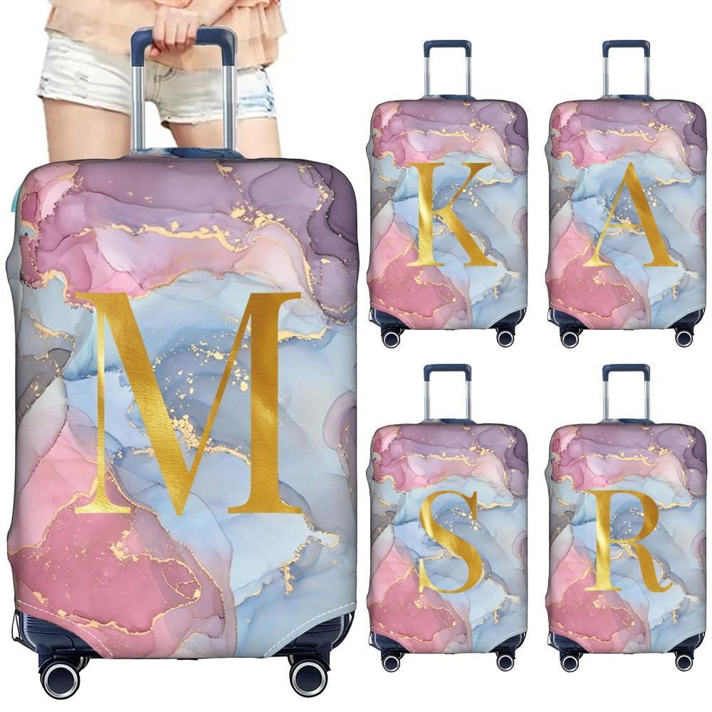 Áo bọc vali Luggage Cover Protector Suitcase Cover Elastic Stretch Fabric Dust Cover 18-32 Inch lett