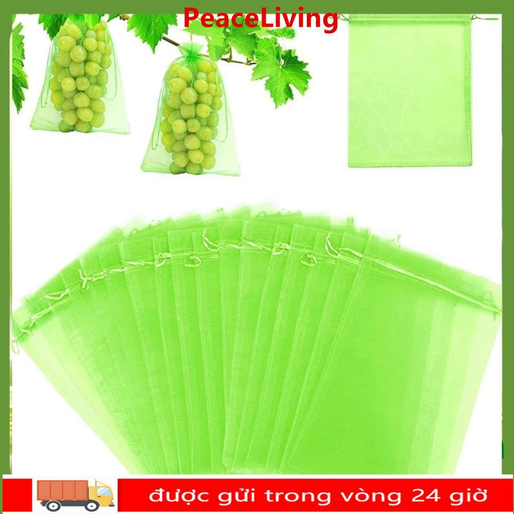 PEACELIVING 30 Chiếc Túi Bảo Vệ Thực Vật Kiểm Soát Dịch Hại Nylon Trồng Cây Túi Bảo Vệ Thực Vật Hoa 
