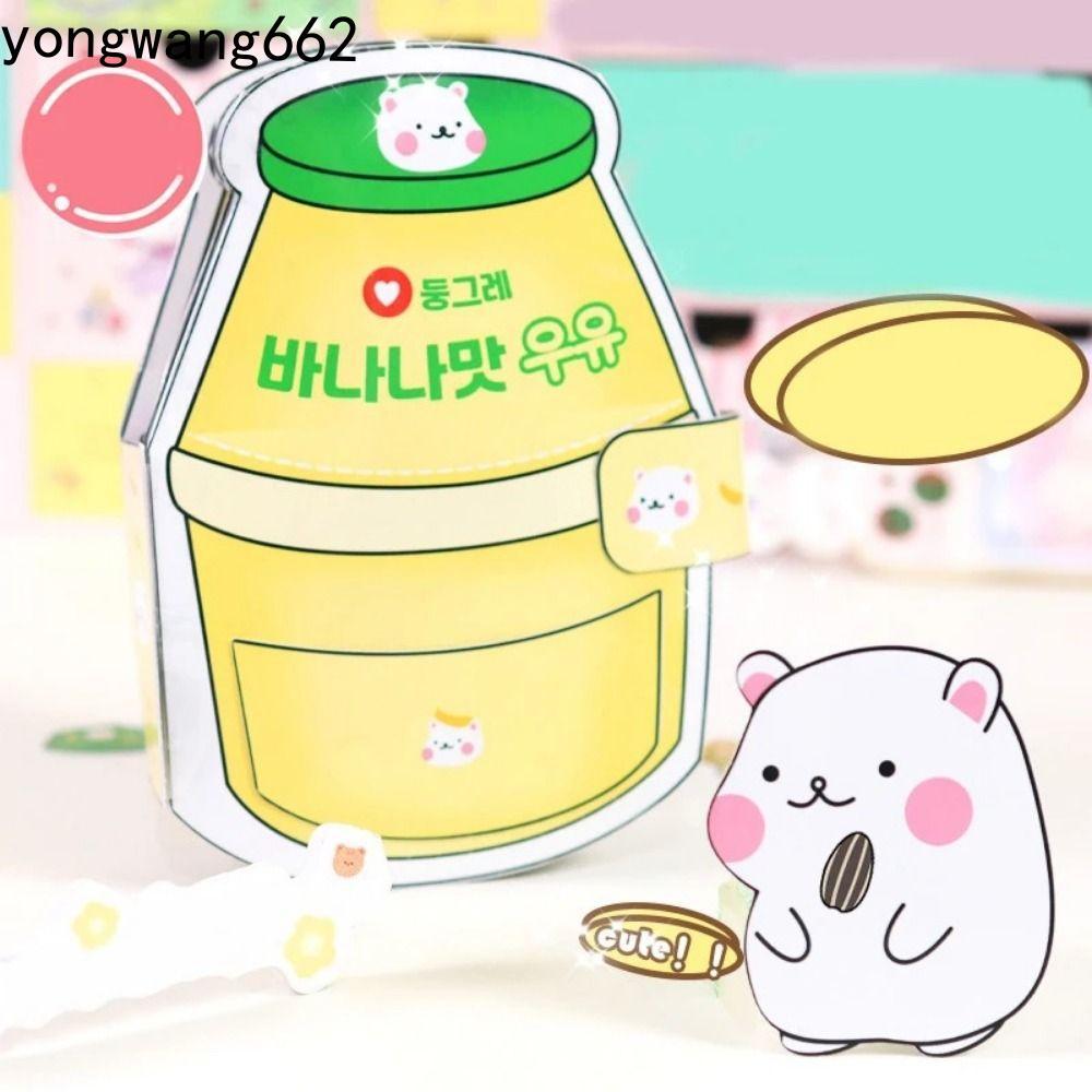 NORYX Hamster Banana Milk Quiet Book, Beanie Book Material Pack Sticker Book Banana Milk Quiet Book,