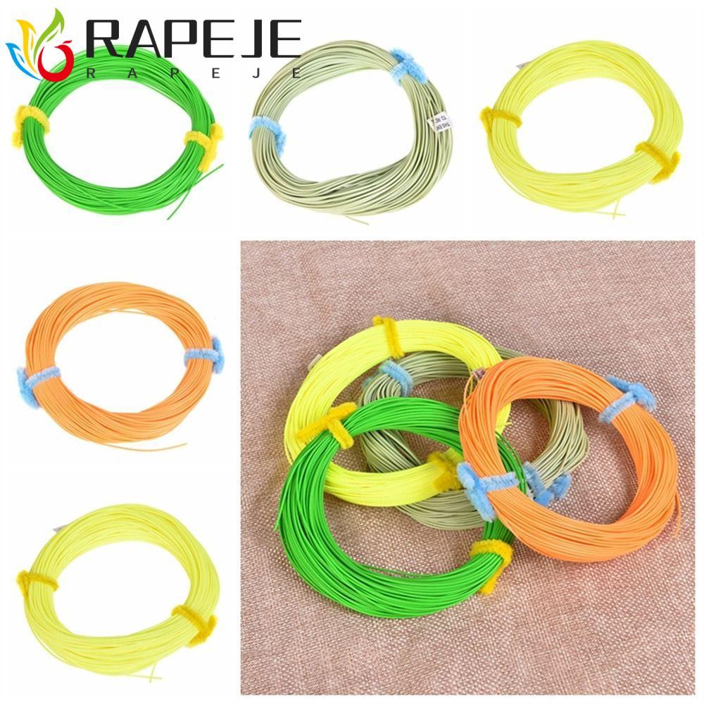 RAPEJE Forward Floating, 100FT Fluo Front Fly Fishing Line, Dụng cụ câu cá WF3FWF8F 4 màu Long Casts