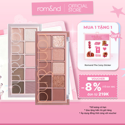 [LIVE] Bảng phấn mắt 10 màu siêu lấp lánh Hàn Quốc Romand Better Than Palette 7.5g