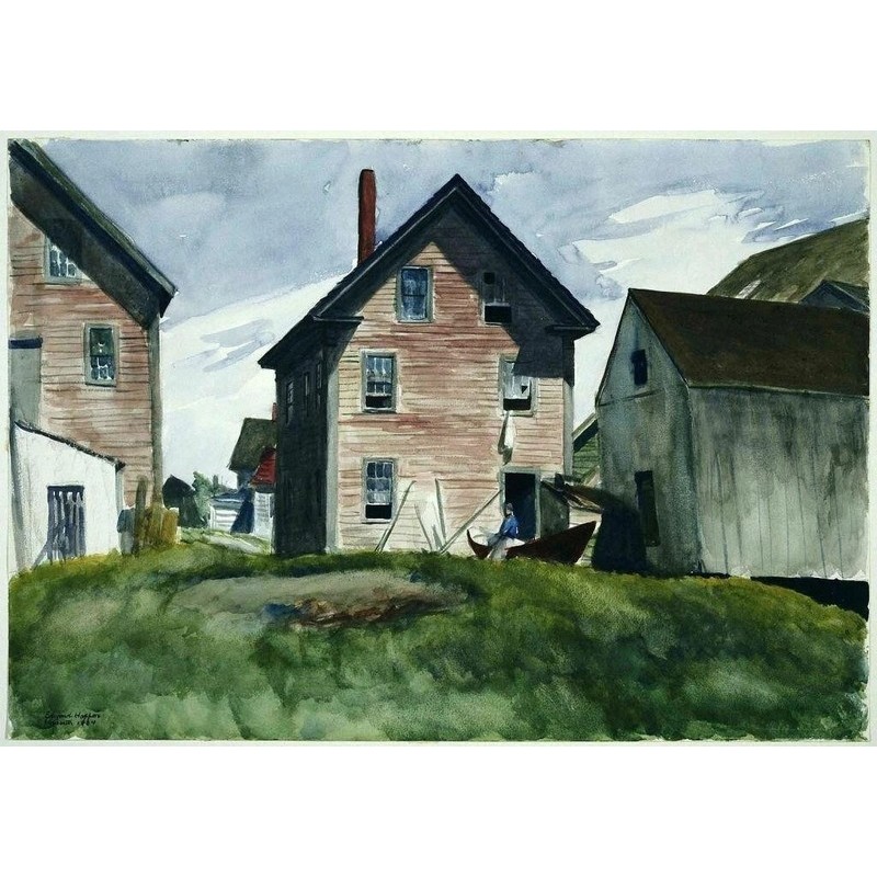 Gloucester Mansion Edward Hopper 1930 VINTAGE nghệ thuật poster in trang trí nội thất
