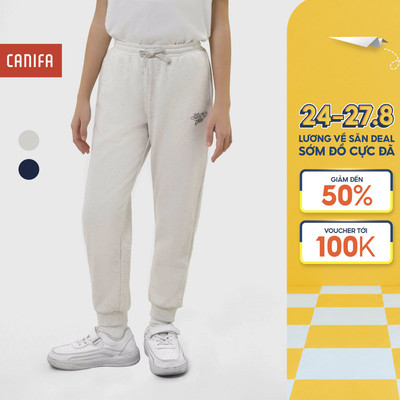 Quần nỉ bé gái CANIFA form ôm chất cotton mềm mại 1BP25W002