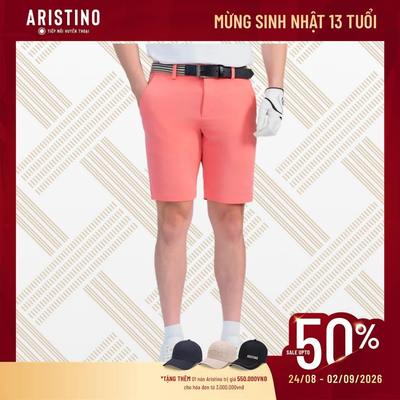 Quần Short Nam Hồng Aristino Golf ASOG03AS4