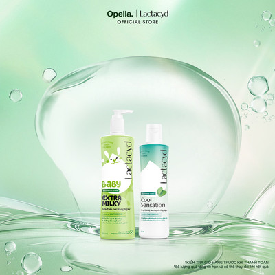 Bộ Chai DDVS Phụ Nữ Lactacyd Cool Sensation 250ml + Sữa Tắm Gội Trẻ Em Extra Milky 500ml