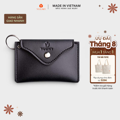Ví Yuumy (Thời trang nữ nắp gập cỡ nhỏ - Ví móc khóa da Seasand YMK12)