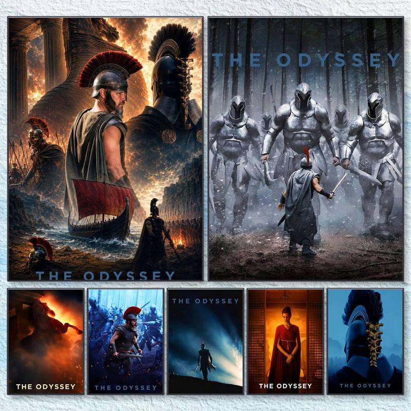 The Odyssey 2026 Christopher Nolan Epic Movie Poster HD Waterproof Canvas Wall Art Prints Wall Paint