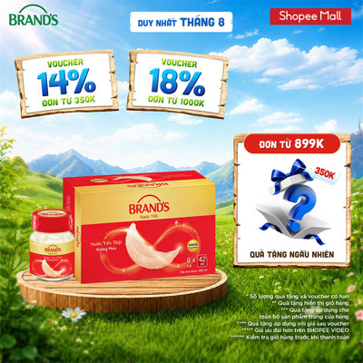 Nước yến thật BRAND'S Đường Phèn (42 ml x 6 lọ)