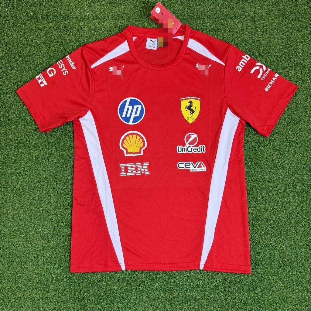 2026 New F1 Team Custom Red T-Shirt, Hamilton, Leclerc, Karting Sports Breathable Short Sleeve