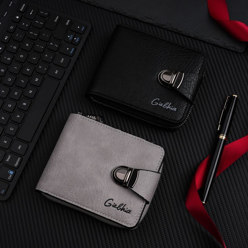 Unique design lock-style wallet, everyday portable card holder and wallet in one, universal multi-ca