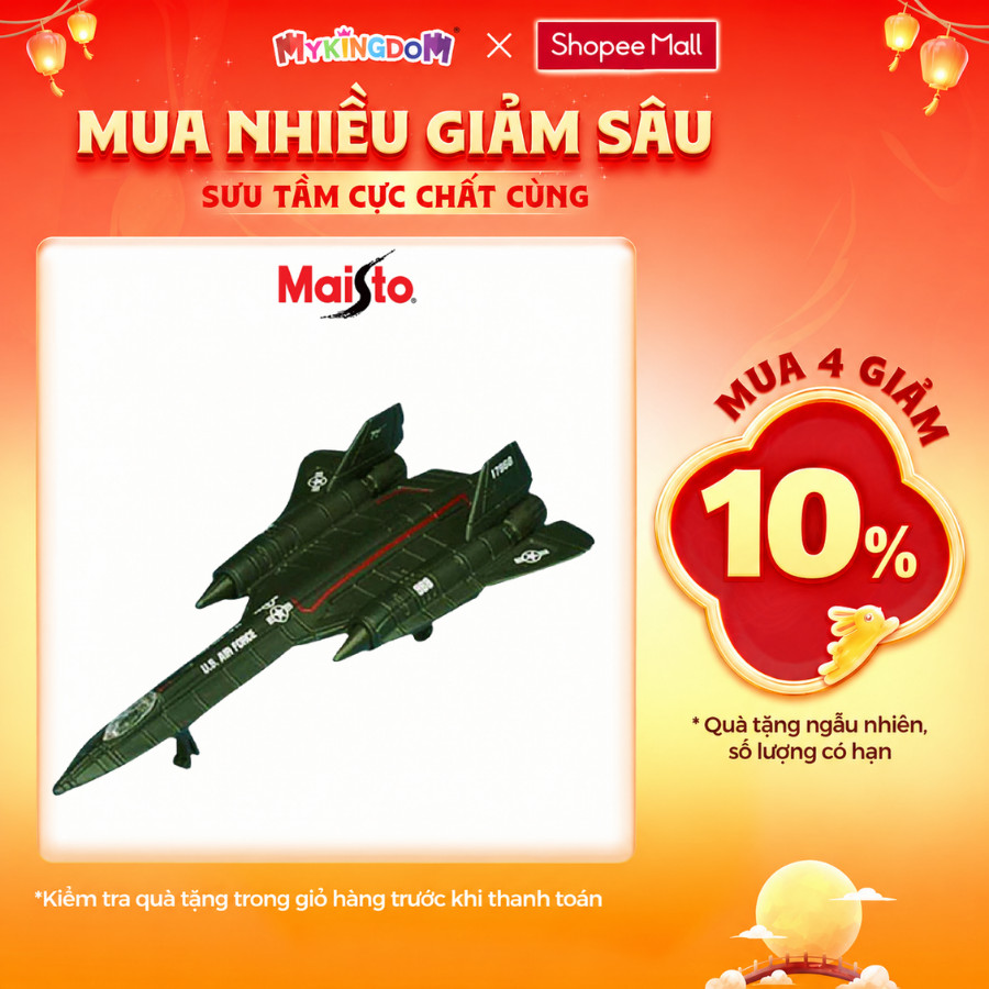 Đồ Chơi MAISTO Mô Hình Máy Bay Sr-71 Blackbird 0061/MT15088