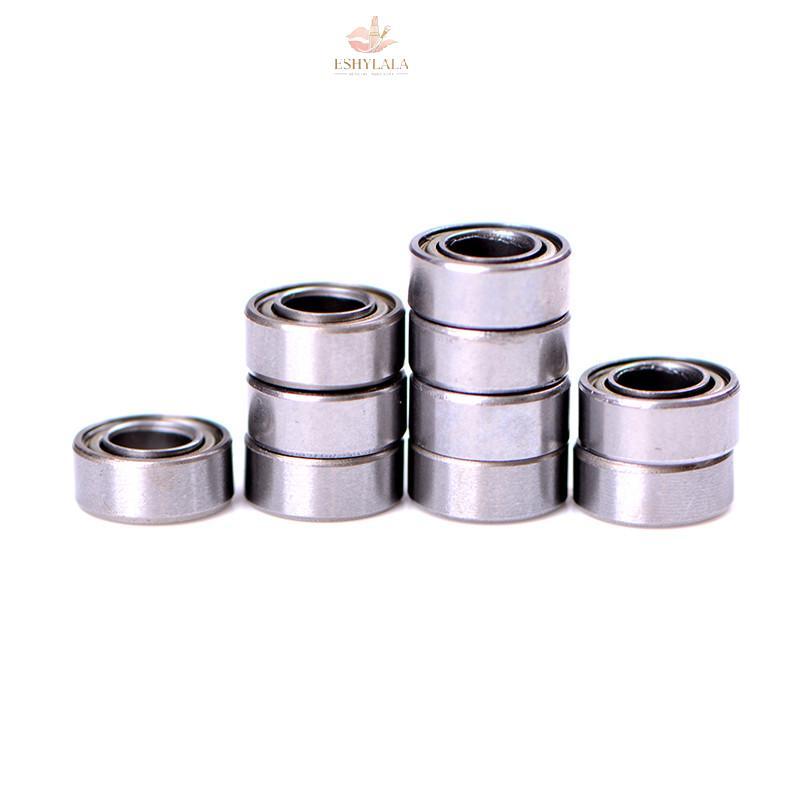 Eshylala 10 chiếc MR105ZZ L-1050 MR105 Vòng bi rãnh sâu 5x10x4 mm thu nhỏMR105ZZ Vòng bi ABEC-1