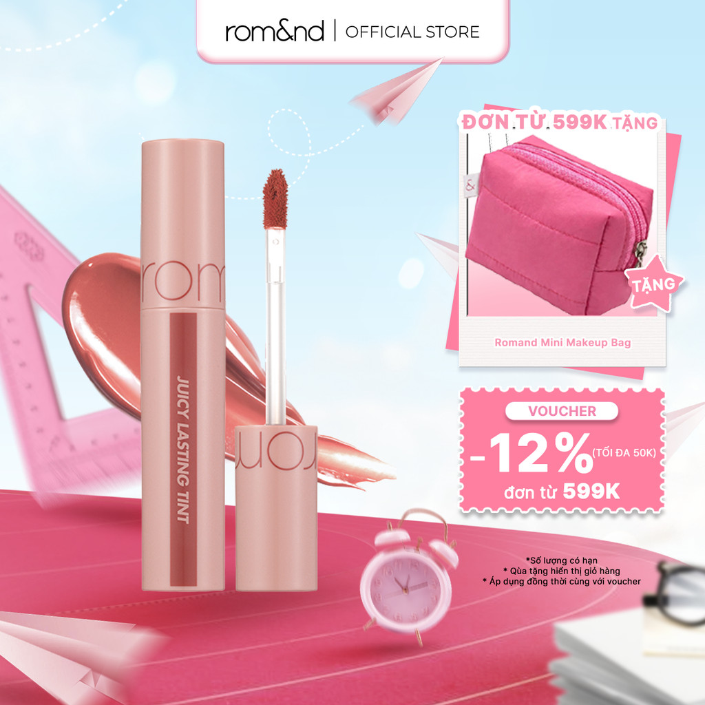 [LIVE] Son Tint lì cho môi căng mọng Hàn Quốc Romand Juicy Lasting Tint 5.5g