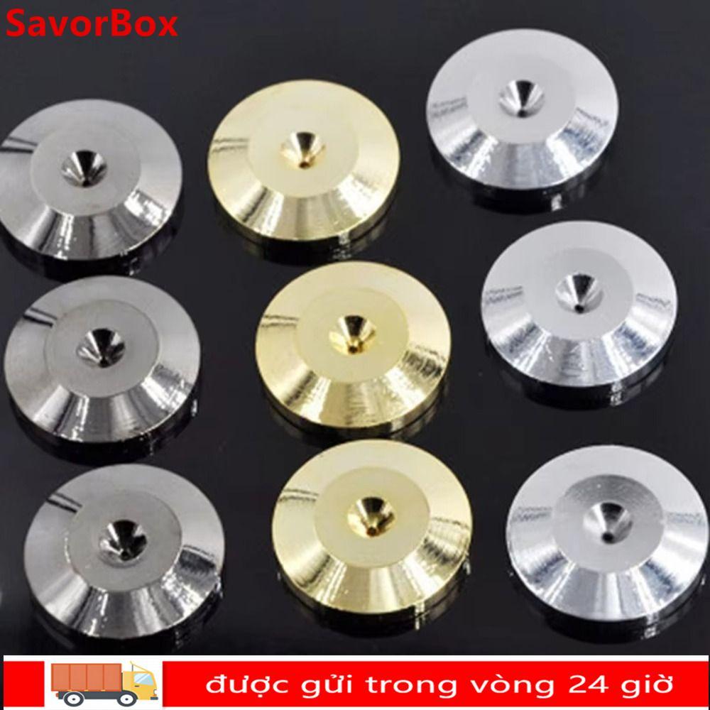 SAVORBOX Loa Chân Pad, Đồng Vàng Loa Spikes, Loa Đồng Spike DVD Player Feet Mat Đầu DVD Player
