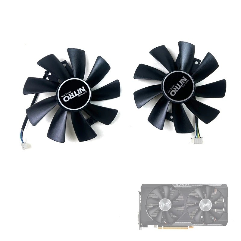 Quạt Làm Mát GAA8B2U / GAA8S2U 4pin DC 12V 0.45A R9 380X GPU Cooler Cho Sapphire R9 380 380X 2G / 4G