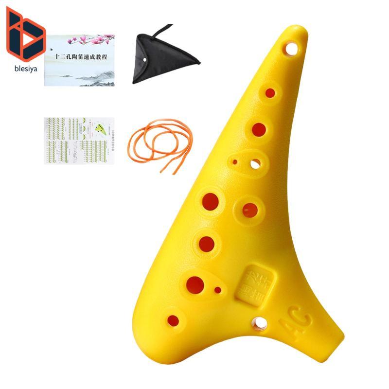Ocarina 12 Lỗ Alto C Ocarina Nhỏ Ocarina Ocarina Nhạc Cụ Tenor C Ocarina Di Động Nhẹ Thiết Thực Cầm 