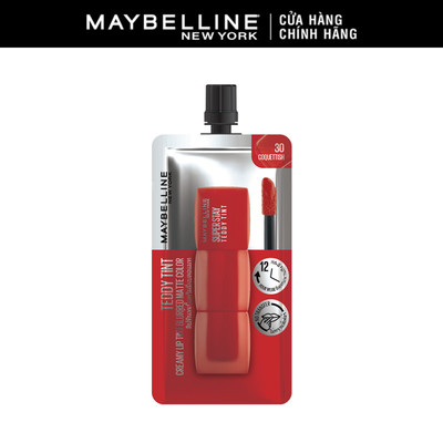 [QUÀ TẶNG KHÔNG BÁN] Mẫu Thử Son Kem Bông Bền Màu Superstay Teddy Tint Màu 30 Maybelline New York