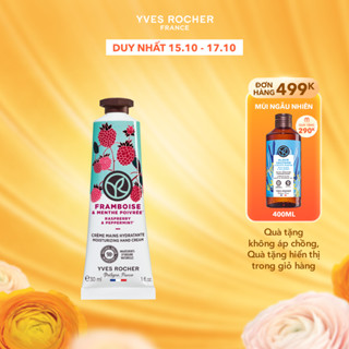 Kem dưỡng da tay hương bạc hà & mâm xôi đỏ Yves Rocher Hand Cream Raspberry & Peppermint 30ml