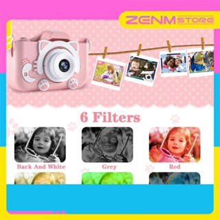 Máy ảnh trẻ em camera kép - Full HD 1080 Camera Selfie - Quay video 2 màu xanh hồng