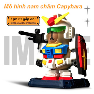 Chất lượng cao Capybara Mạnh Mẽ Cá Heo Mecha Bộ Đồ Chơi Từ Tính,Đồ chơi in 3D robot Capybara hóa Mecha Mini