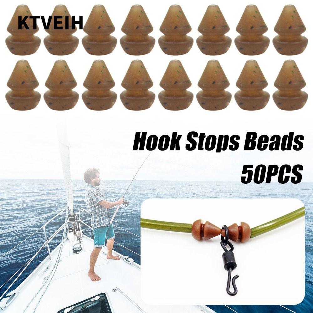 KTVEIH 50 CÁI Móc Dừng Hạt Ronnie Rig bầu Pop UP Boilies Dừng