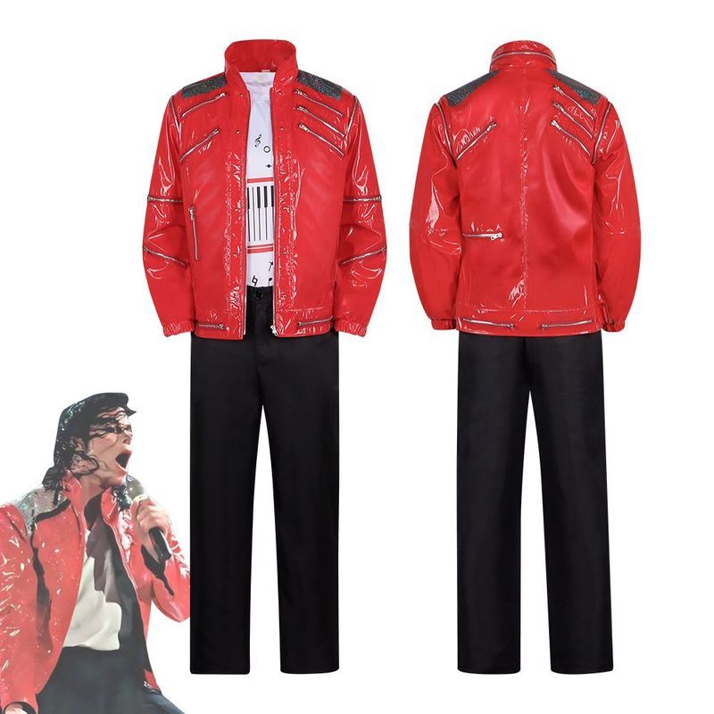Michael Jackson: Trang phục cosplay The Road to Superstar Status, trang phục cosplay hàng đầu màu đỏ