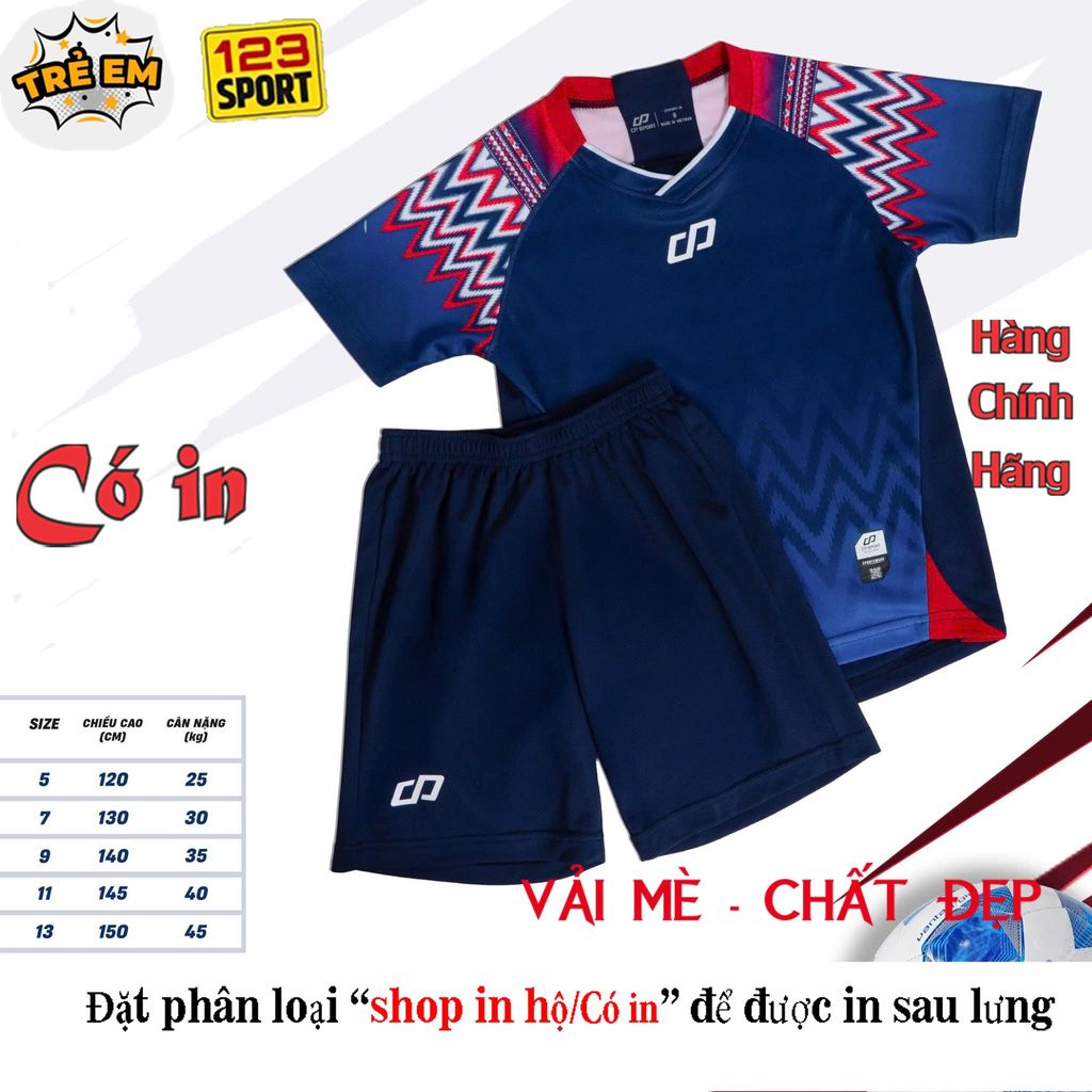 [HÀNG SẴN][Chính hãng CP Sport] Áo thể thao CP Native xanh than trẻ em vải mè cao cấp chính hãng