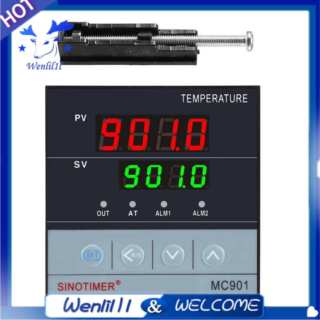 MC901 Bộ điều khiển nhiệt độ PID chống nước kỹ thuật số K Loại PT100 Rơle đầu vào cảm biến Đầu ra SS