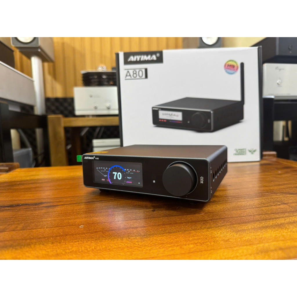 AIYIMA A80 – Bộ khuếch đại âm thanh Hi-Fi Bluetooth 5.1 tích hợp DAC ES9038Q2M