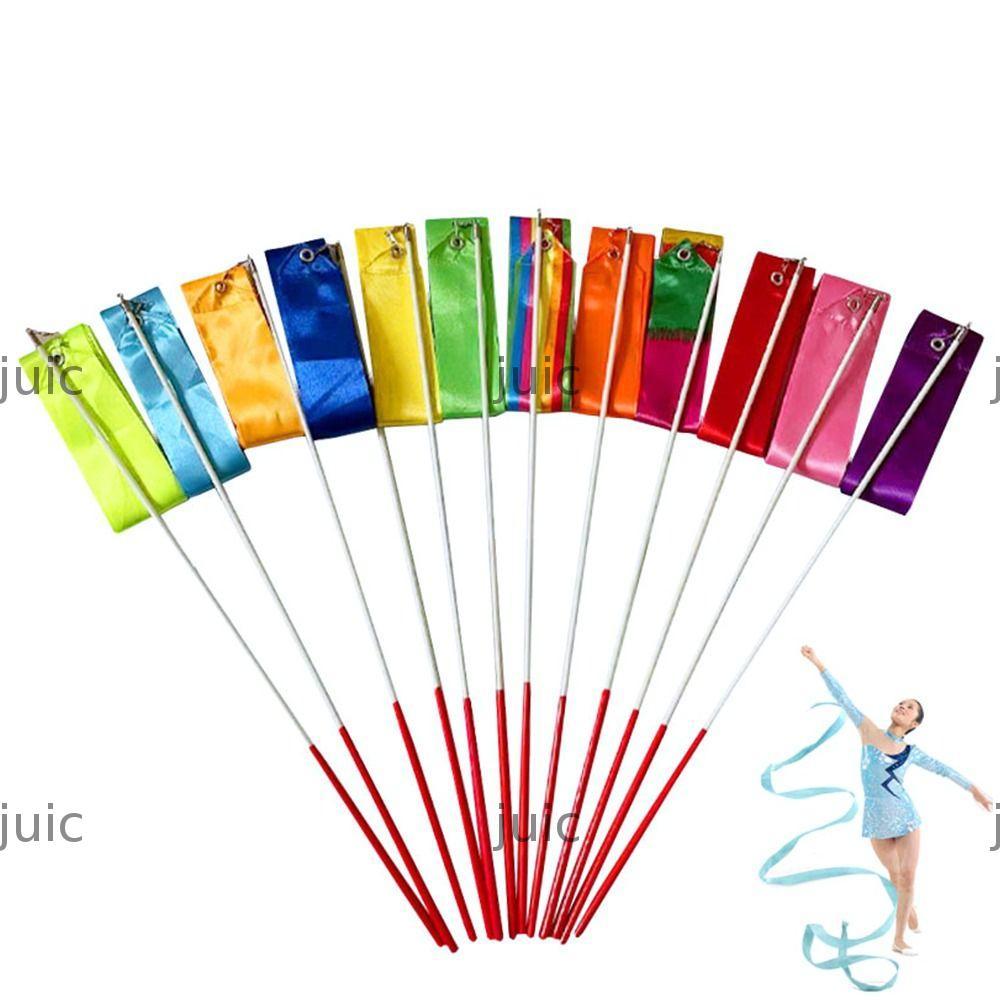 JUIC Dance Ribbon Phụ kiện Streamer Twirling Rod Đồ chơi trẻ em Nhảy múa