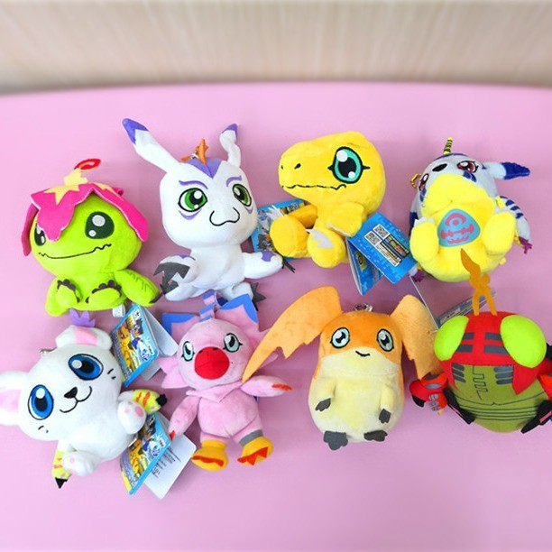 Digimon Digimon Digimon Digimon Yagumon Badamon Gabumon Sang Trọng Búp Bê Mặt Dây Chuyền Nhỏ Đồ Chơi