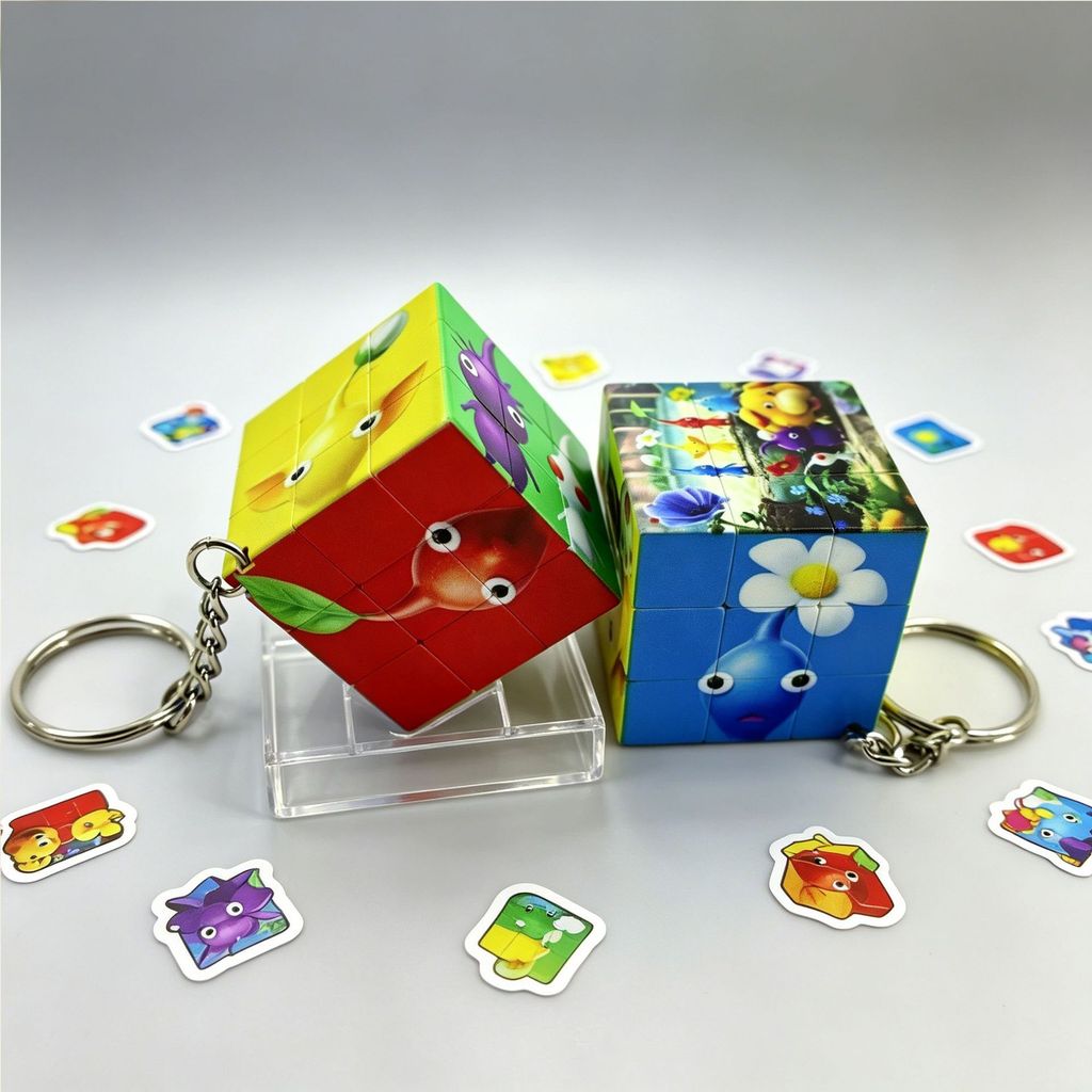 Pikmin 4 Mini Cube Chain Nintendo Pikmin Pikmin Phim hoạt hình trò chơi#7. 10AL. răng nanh#吊饰