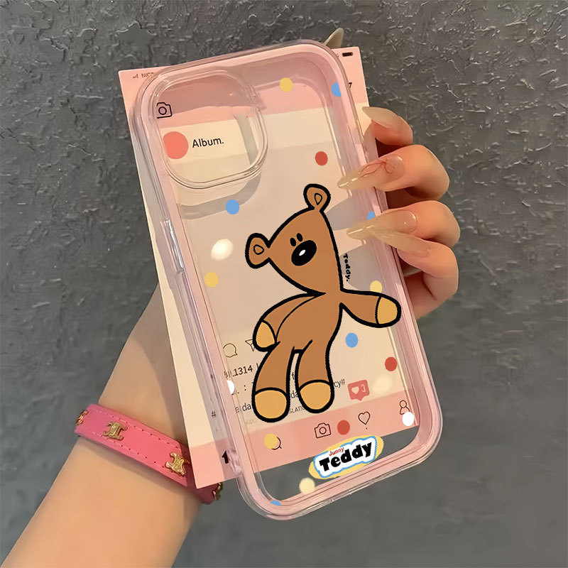 Ốp lưng iPhone cho iPhone 13 12 11 17 16 15 14 Pro Max Plus vỏ điện thoại Chú gấu của Mr. Bean TPU m