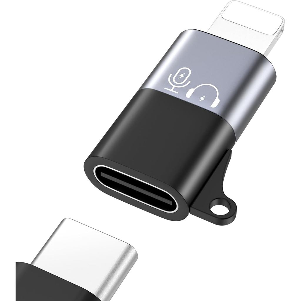 MoKo cho DJI Mic Mini USB C sang chiếu sáng Bộ chuyển đổi điện thoại - Bộ chuyển đổi âm thanh Lightn