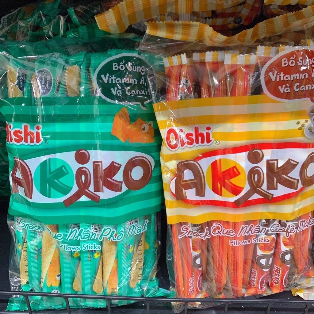 Việt Nam Chính Hãng Daigou Nhập Khẩu Giá Rẻ Oishi Akiko Cà Phê Hương Mocha Sandwich Bar Xúc Xích Đồ 