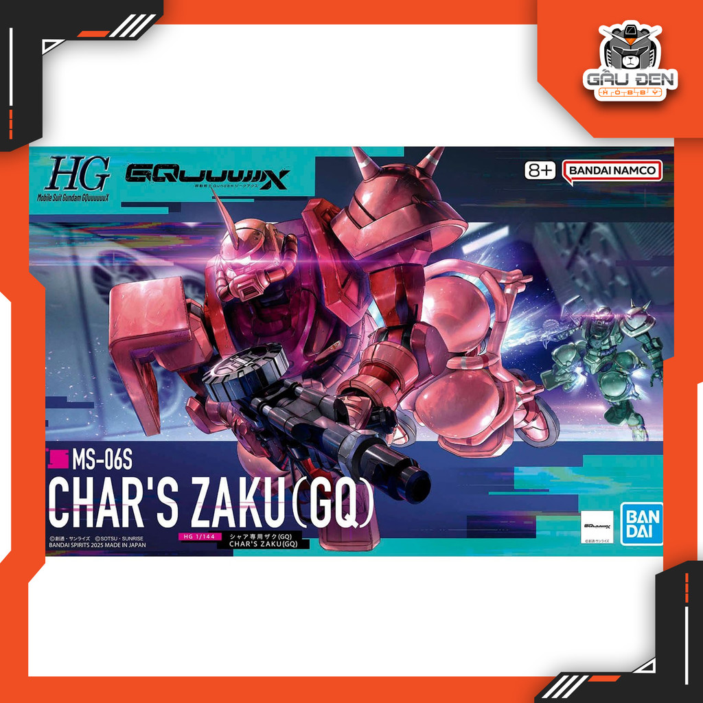 HG GQ 1/144 MS-06S CHAR'S ZAKU (GQ)