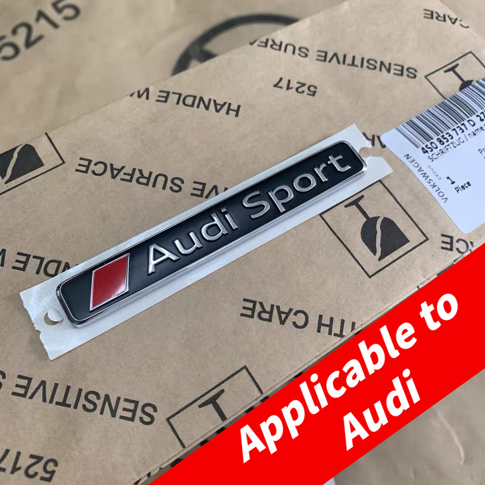 Thích hợp cho Audi Audi Sport Side Label Nhãn dẫn động bốn bánh Nhãn đuôi A4 / A6 / A3 / A5 / Q3 / Q