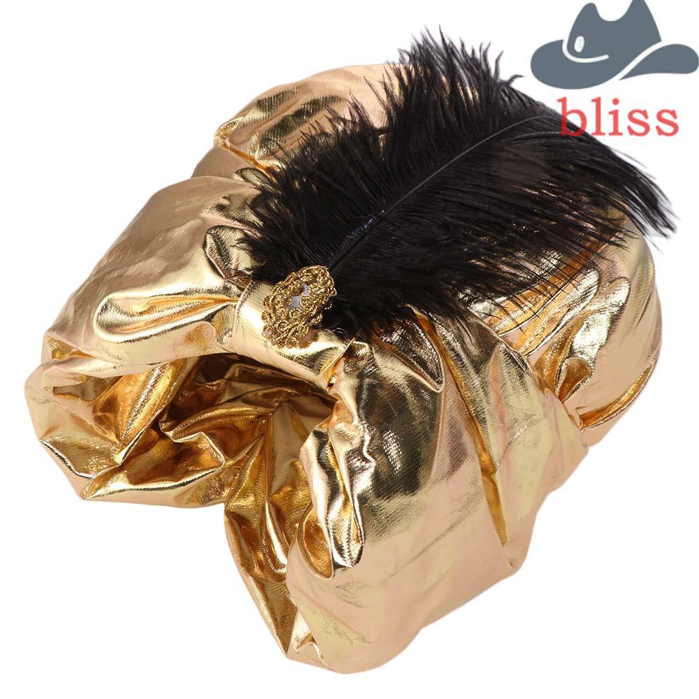 BLISS Ấn Độ Xếp Ly Mũ, Ả Rập Mũ Quấn Đầu Ả Rập Xếp Ly Turban, Mũ Dân Tộc Trang Phục Hóa Trang Sultan