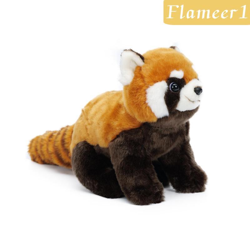 Red Panda Plushie Plushie Toy Huggable Red Panda Plushie Thú nhồi bông Plushie với đuôi sọc Đồ chơi 