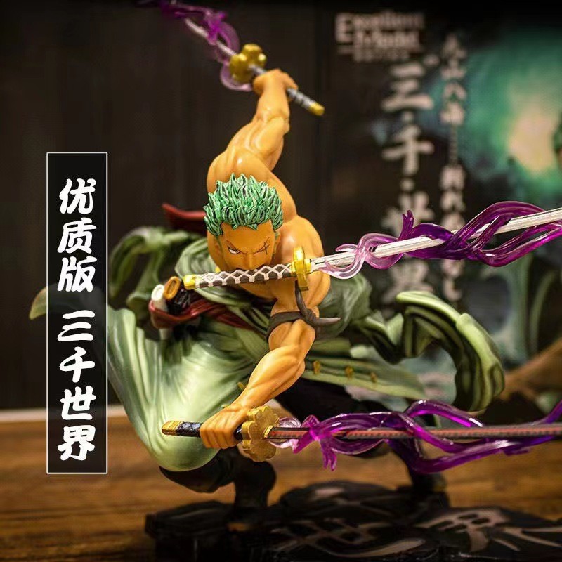 Ornament Roronoa Zoro Three Swords of the Three Thousand Worlds Birthday Gift Figure Model3z Anime e