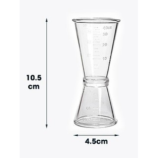 Ly nhựa 2 đầu 20-40cc