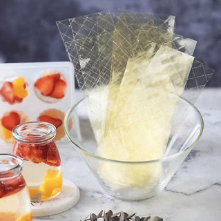 Gelatin Lá Bạc Làm Bánh Mousse Pudding Panna Cotta 2.5g/lá