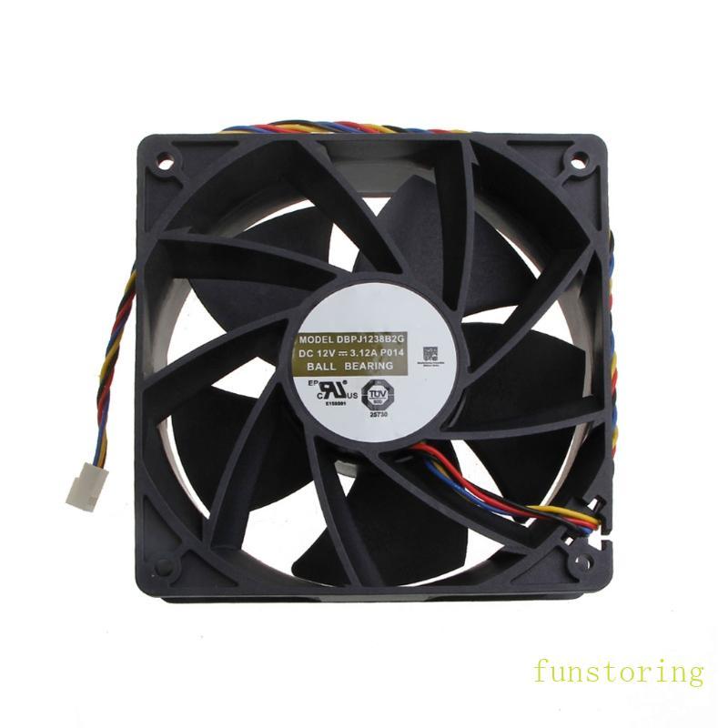 Quạt làm mát không chổi than DCBPJ1238B2G DC 12x12x3 8cm 4p 4Wire Điều khiển nhiệt độ PWM 7