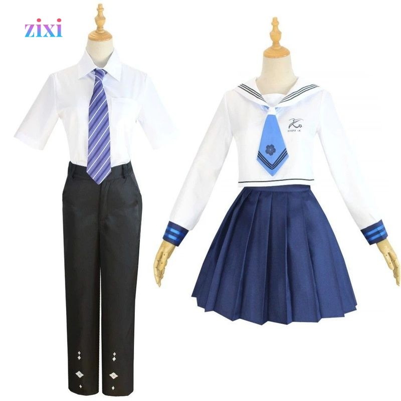 Trang phục cosplay Genshin Impact, Bộ đồ hợp tác Heytea Kamisato Ayaka JK, trang phục cosplay hoàn c