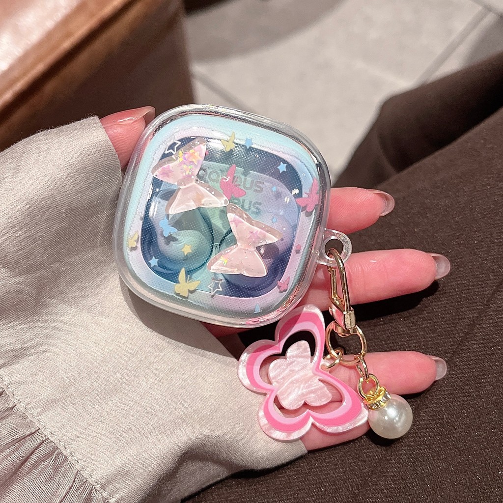 Hello Kitty Tulip Hoa Cúc Ngôi Sao Bướm Mặt Dây Chuyền Mềm Tpu Tai Nghe Chống Sốc Bao Da Cho Baseus 