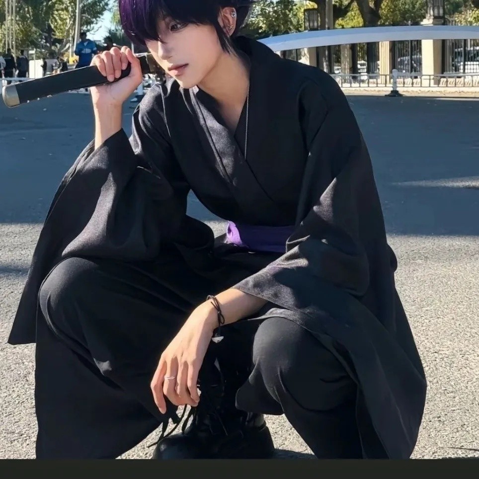 Tốt Nhật Bản Valkyrie kimono Trang Phục kimono Thần Samurai Cos Quần Áo Nam Chiến Đấu cos Yukata Nig
