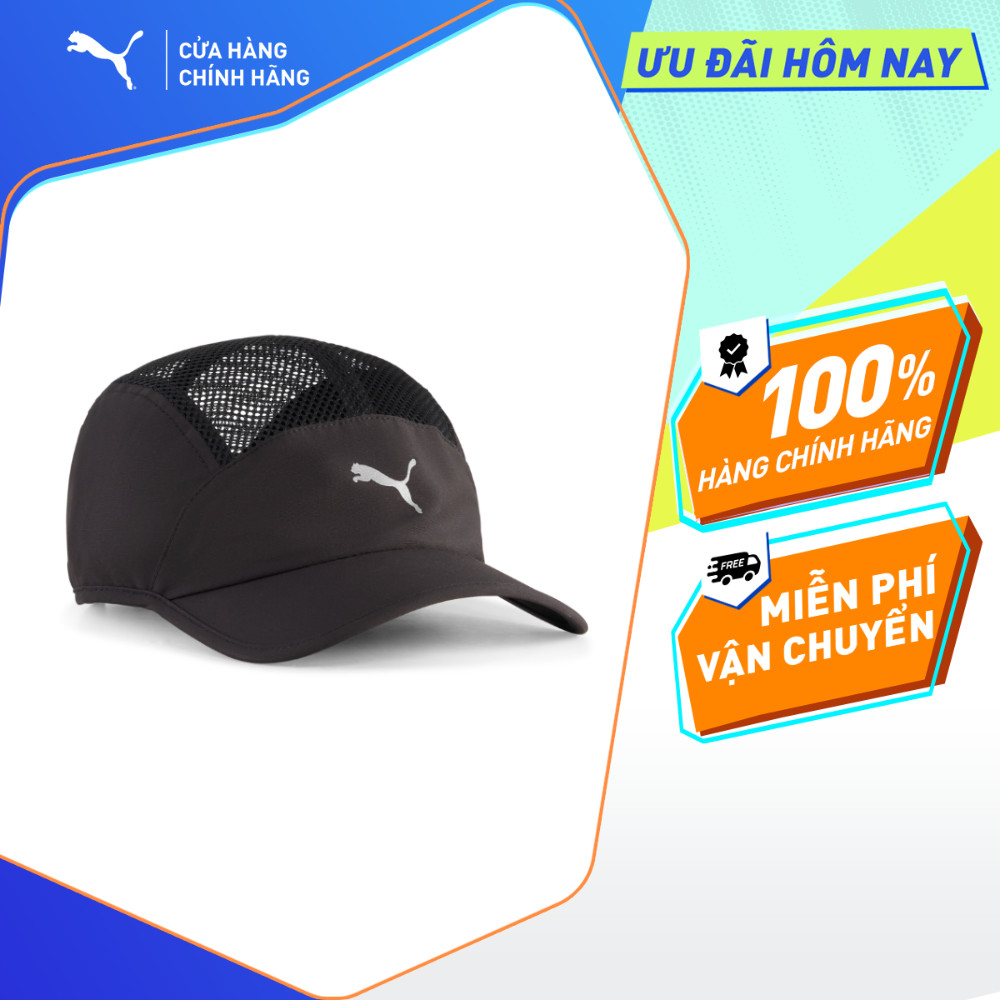 Nón Thể Thao PUMA Unisex SHORT VISOR MESH 5 Panel Cap Black Màu Đen