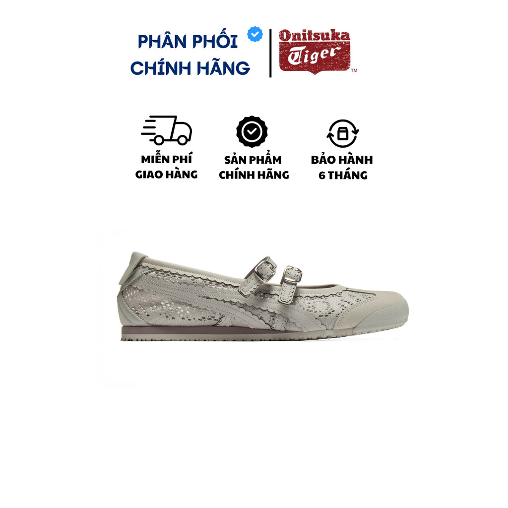 Giày Onitsuka Tiger Ballet MXC66 GREY/OYSTER Grey Chính Hãng, Onitsuka Tiger Real Fullbox