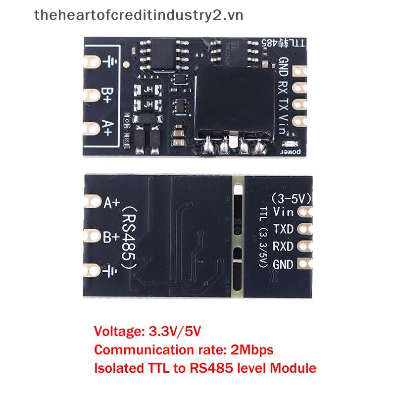# thehear # 1 / 2 Cái Cách ly TTL sang RS485 Mô-đun bảng cấp độ Serial Tự động đảo ngược tốc độ cao 