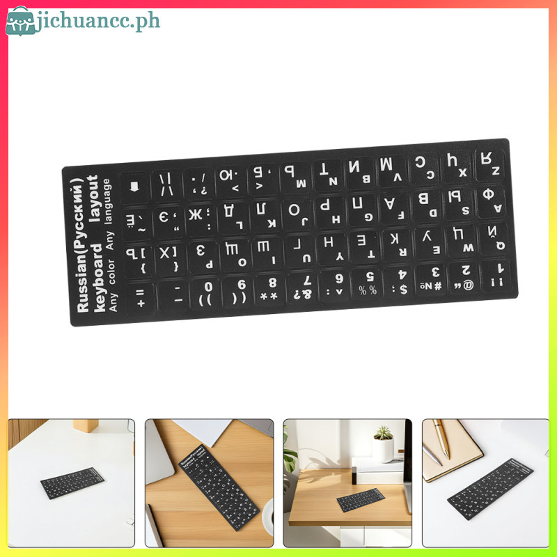 Miếng dán thay thế bàn phím Cyrillic In chính xác cao Dễ dàng cài đặt